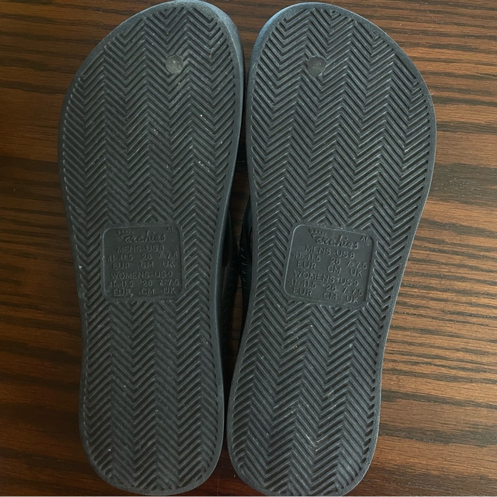 Archie’s Arch Support Black Flip Flop Sandals - Picture 6 of 7